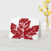 Coole Canada Card Canadian Flag Grußkarte Karte (Gelbe Blume)