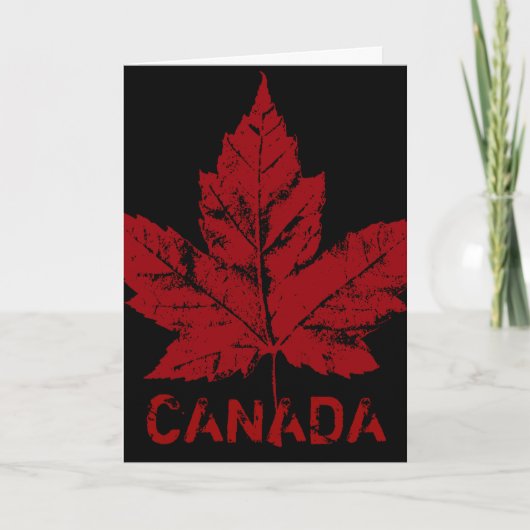Coole Canada Card Canadian Flag Grußkarte Karte (Vorderseite)