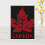 Coole Canada Card Canadian Flag Grußkarte Karte (Gelbe Blume)