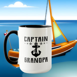 coole Captain-Grandpa-Wortart Tasse