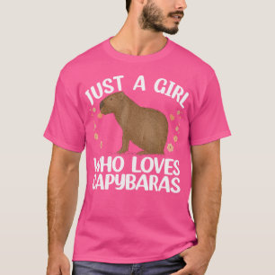 Coole Capybara-Mädchen Nagetier Tier Capybara T-Shirt