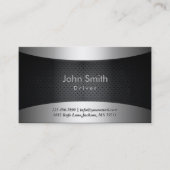 Coole Carbon Black Driver Business Card Visitenkarte (Vorderseite)