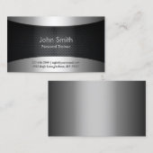 Coole Carbon Black Trainer Business Card Visitenkarte (Vorne/Hinten)