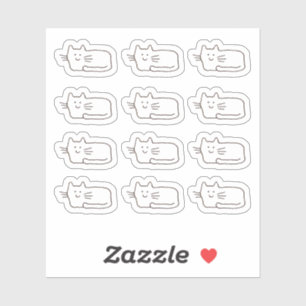 Coole Cartoon-Katzen individuell geschnittene Viny Aufkleber