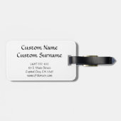 Coole Cartoontätowierungssymbol Yin Yang Delphine Gepäckanhänger (Rückseite horizontal)