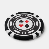 Coole Casino-Liebhaber fügen Text hinzu Pokerchips (Einzeln)