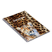 Coole Cat Cheetah Leopard Notizblock (Rechte Seite)
