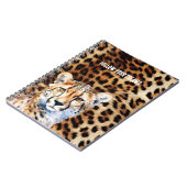 Coole Cat Cheetah Leopard Notizblock (Linke Seite)