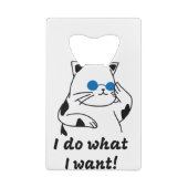 COOLE CAT GELDBEUTEL FLASCHENÖFFNER (Rückseite)