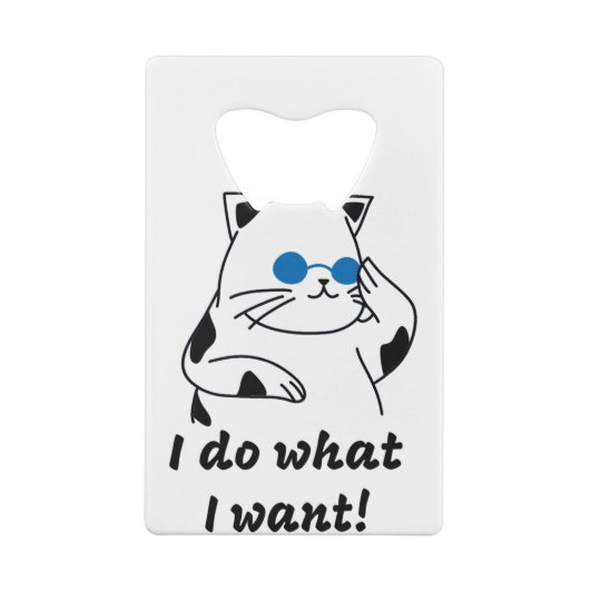 COOLE CAT GELDBEUTEL FLASCHENÖFFNER (Rückseite)