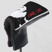 COOLE CAT-GOLF-PUTTER-ABDECKUNG GOLF HEADCOVER (3/4 Vorderseite)
