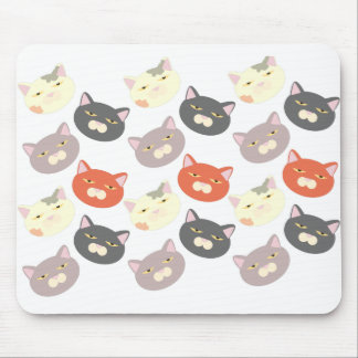 Coole Cat Heads Cartoon Fun Muster Art Mousepad