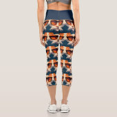 COOLE CAT Hochwangesäge-Capris-YOGA-PANS-LEGGINGS Capri Leggings (Rückseite)