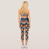COOLE CAT Hochwangesäge-Capris-YOGA-PANS-LEGGINGS Capri Leggings (Rückseite)