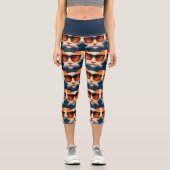 COOLE CAT Hochwangesäge-Capris-YOGA-PANS-LEGGINGS Capri Leggings (Vorderseite)