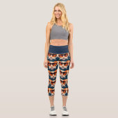 COOLE CAT Hochwangesäge-Capris-YOGA-PANS-LEGGINGS Capri Leggings (Vorderseite)