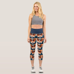 COOLE CAT Hochwangesäge-Capris-YOGA-PANS-LEGGINGS Capri Leggings