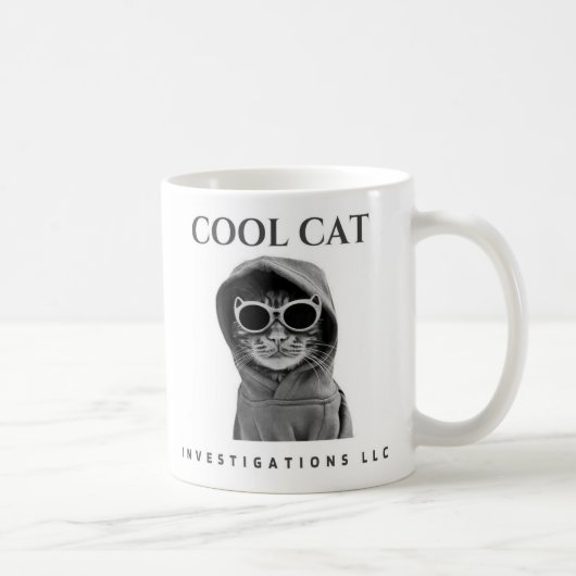 Coole Cat Investigations LLC Tasse (schwarz/weiß) (Rechts)