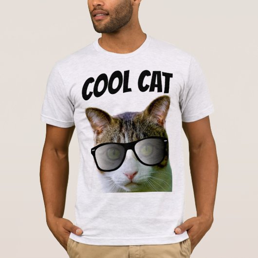 COOLE CAT-LOVER-T - Shirt von MÄNNERN (Vorderseite)