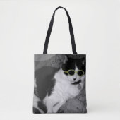 Coole Cat Tote Bag Tasche (Vorderseite)
