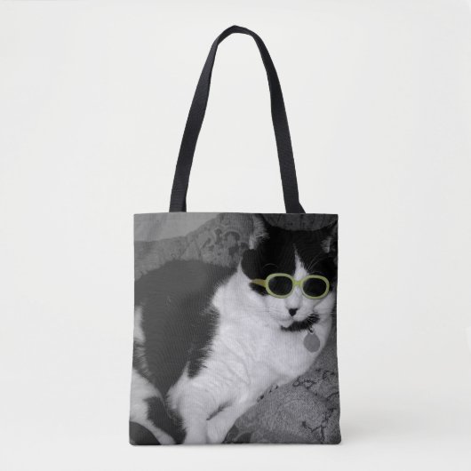 Coole Cat Tote Bag Tasche (Vorderseite)
