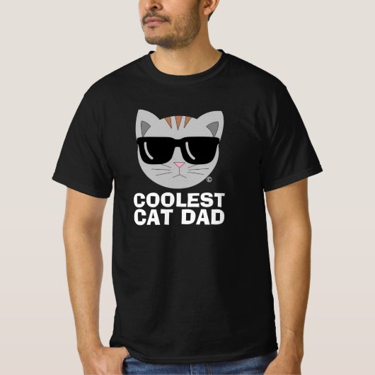 COOLE CAT VATER Sonnenbrille T-Shirt (Vorderseite)