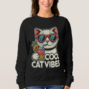 Coole Cat Vibes, eine schicke, modische Katze Trop Sweatshirt