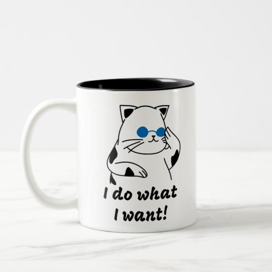 COOLE CAT ZWEIFARBIGE TASSE (Links)