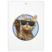 Coole Cat-Zwischenablage Klemmbrett (Rückseite)