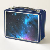 Coole Celestial Wirbel von Stars Individuelle Name Metall Brotdose (Rückseite)