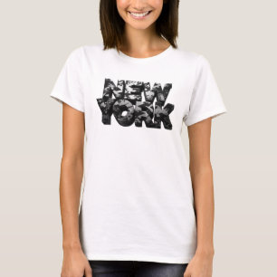 Coole Charcoal NEW YORK Slogan T-Shirt