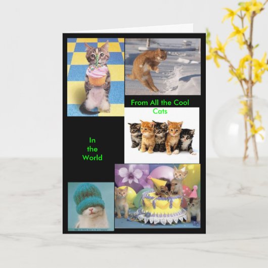 Coole Chat-Karte Karte (Gelbe Blume)