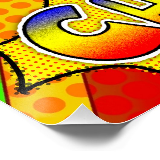 Coole Chicks | Chicken Art Poster (Ecke)