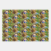 Coole Chicks in Sonnenbrille AI Art Geschenkpapier Set (Vorderseite 3)