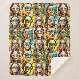 Coole Chicks in Sonnenbrille AI Art Sherpadecke