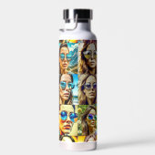 Coole Chicks in Sonnenbrille AI Art Trinkflasche (Rechts)