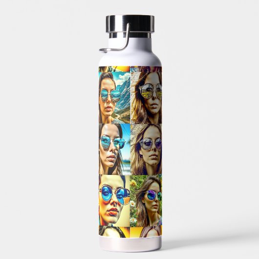 Coole Chicks in Sonnenbrille AI Art Trinkflasche (Rechts)
