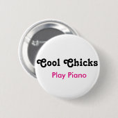 Coole Chicks Piano Button (Vorne & Hinten)