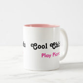 Coole Chicks Piano Zweifarbige Tasse (VorderseiteRechts)