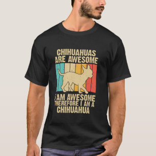 Coole Chihuahua für Männer Frauen 80er Haustier Hu T-Shirt