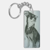 Coole Chihuahua-Schlüsselanhängergrafik durch Schlüsselanhänger (Vorderseite links)