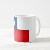 Coole chilenische Flagge Kaffeetasse (VorderseiteRechts)
