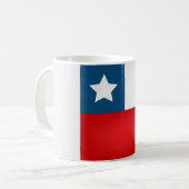 Coole chilenische Flagge Kaffeetasse (Vorderseite Links)