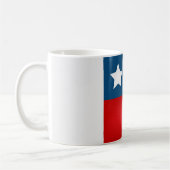 Coole chilenische Flagge Kaffeetasse (Links)