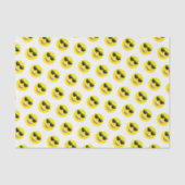 Coole Chill Sonnenbrille Gelbes Emoji Muster Seidenpapier (Vorderseite)
