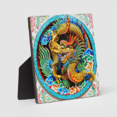 Coole chinesische Blume Fotoplatte (Vorderseite)