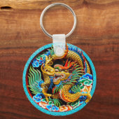 Coole chinesische Blume Schlüsselanhänger (Vorderseite)