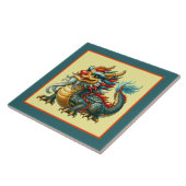 Coole chinesische Drachenliebhaber Fliese (Seite)