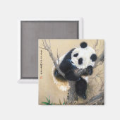 Coole chinesische niedliche Panda-Bärenkunst Magnet (Vorderseite/Rückseite)