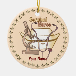 Coole chirurgische Krankenpflege Keramik Ornament